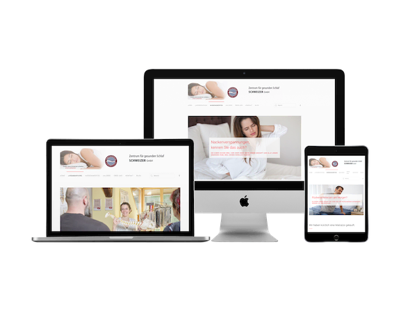 Betten-schweizer neues Design von Meister Webdesign