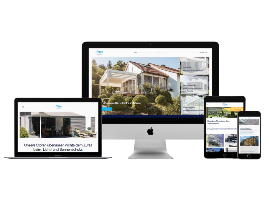 Filtra AG- Meister-Webdesign
