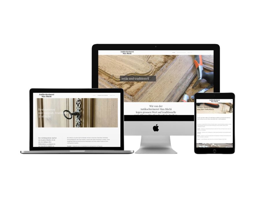 Antikschreinerei-Max-Buechi- Meister-Webdesign